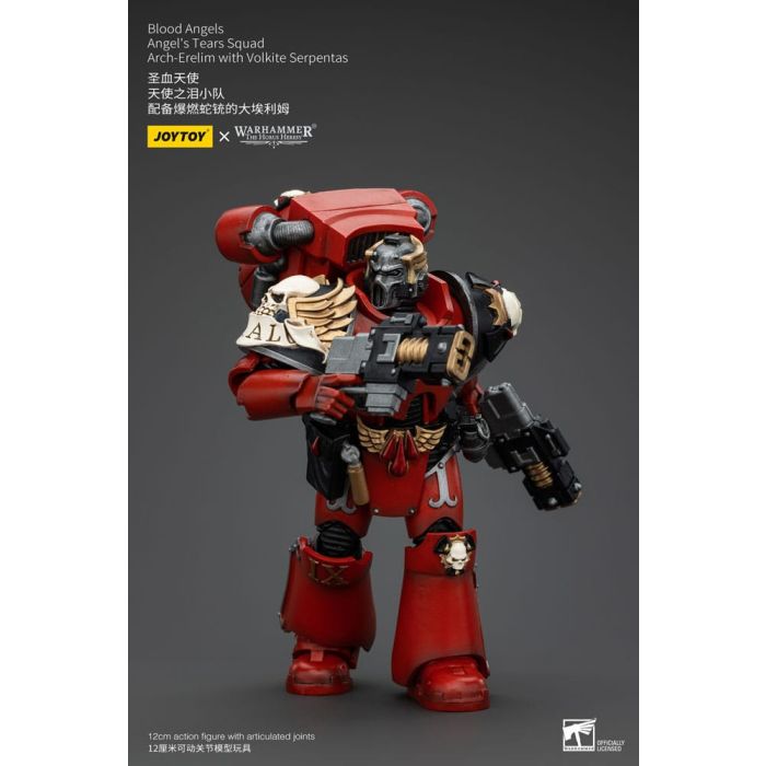 Warhammer The Horus Heresy Action Figure 1/18 Blood Angels Angel's Tears Squad Arch-Erelim with Volkite Serpentas 12 cm       