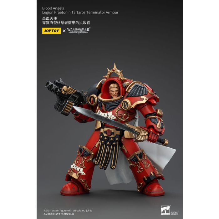 Warhammer The Horus Heresy Action Figure 1/18 Blood Angels Legion Praetor in Tartaros Terminator Armour 14 cm       