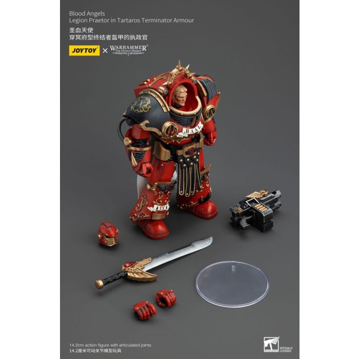 Warhammer The Horus Heresy Action Figure 1/18 Blood Angels Legion Praetor in Tartaros Terminator Armour 14 cm       