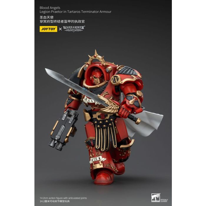 Warhammer The Horus Heresy Action Figure 1/18 Blood Angels Legion Praetor in Tartaros Terminator Armour 14 cm       
