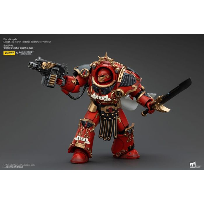 Warhammer The Horus Heresy Action Figure 1/18 Blood Angels Legion Praetor in Tartaros Terminator Armour 14 cm       