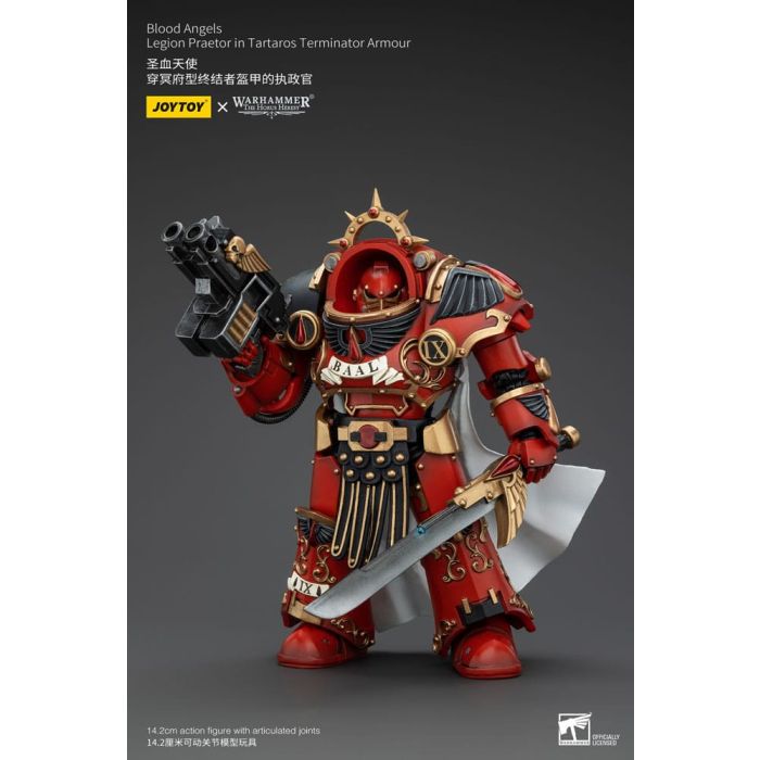 Warhammer The Horus Heresy Action Figure 1/18 Blood Angels Legion Praetor in Tartaros Terminator Armour 14 cm       