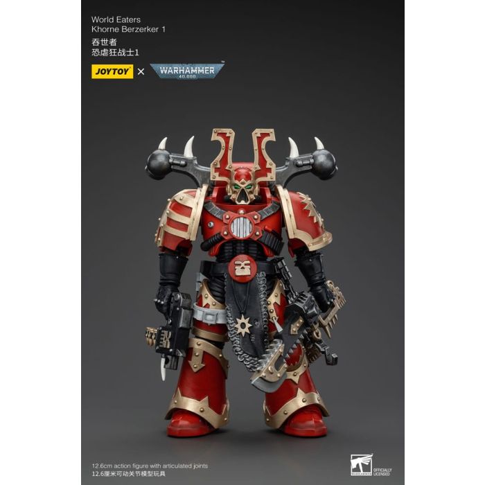 Warhammer 40k Action Figure 1/18 World Eaters Khorne Berzerker 1 13 cm        