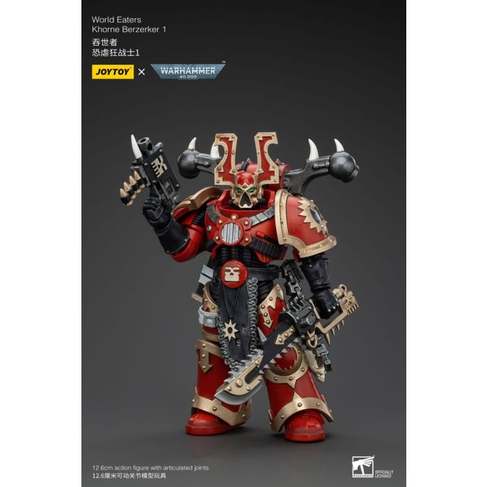 Warhammer 40k Action Figure 1/18 World Eaters Khorne Berzerker 1 13 cm        