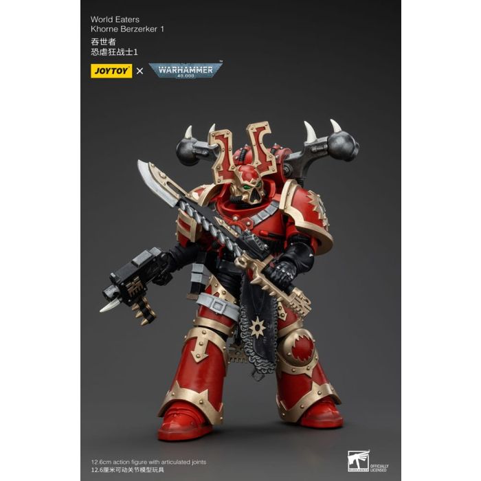 Warhammer 40k Action Figure 1/18 World Eaters Khorne Berzerker 1 13 cm        