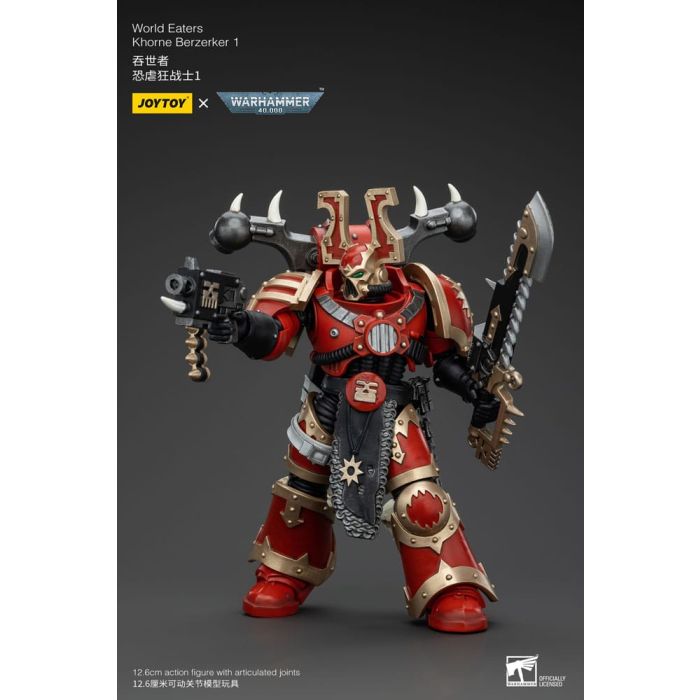 Warhammer 40k Action Figure 1/18 World Eaters Khorne Berzerker 1 13 cm        