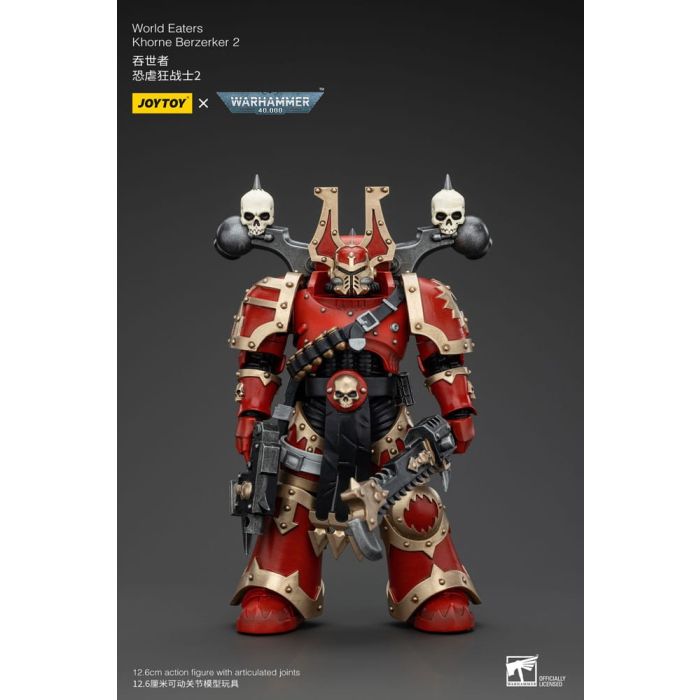 Warhammer 40k Action Figure 1/18 World Eaters Khorne Berzerker 2 13 cm        