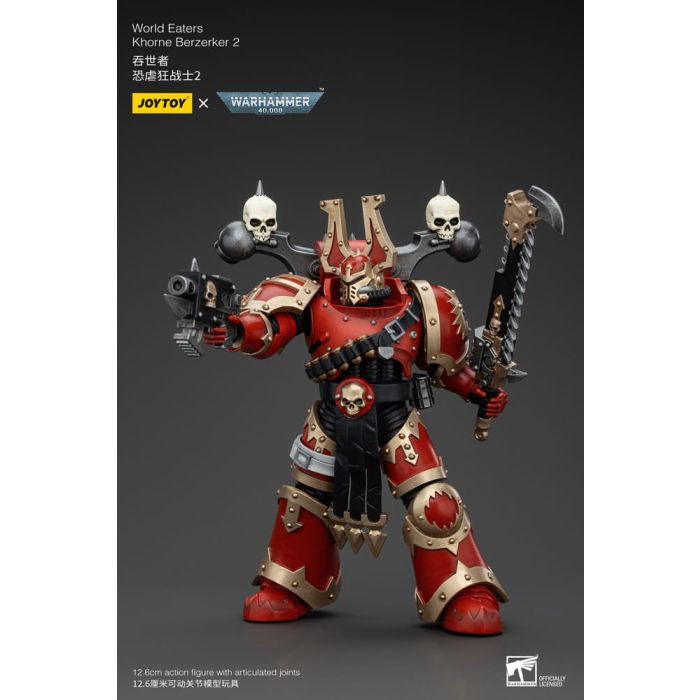 Warhammer 40k Action Figure 1/18 World Eaters Khorne Berzerker 2 13 cm        