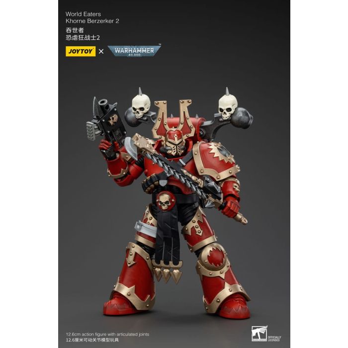 Warhammer 40k Action Figure 1/18 World Eaters Khorne Berzerker 2 13 cm        