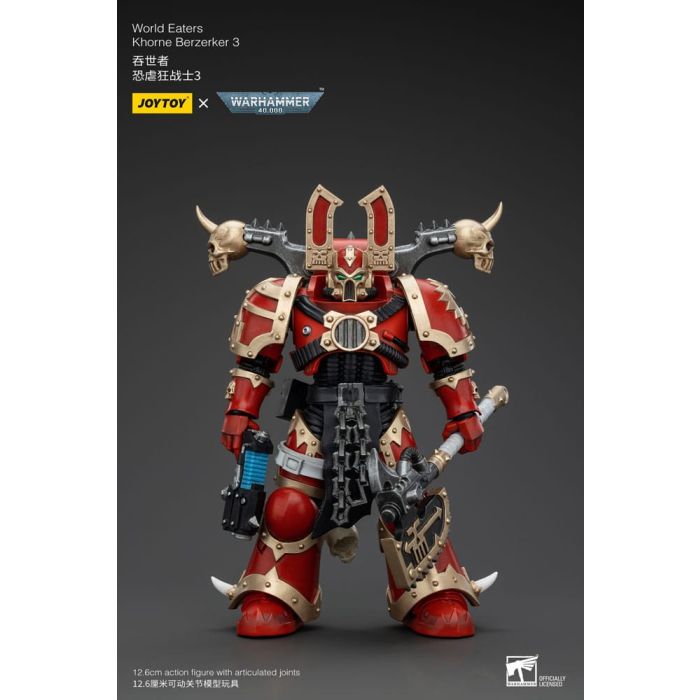 Warhammer 40k Action Figure 1/18 World Eaters Khorne Berzerker 3 13 cm        