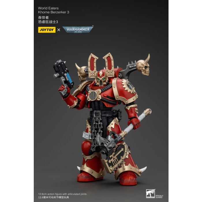 Warhammer 40k Action Figure 1/18 World Eaters Khorne Berzerker 3 13 cm        
