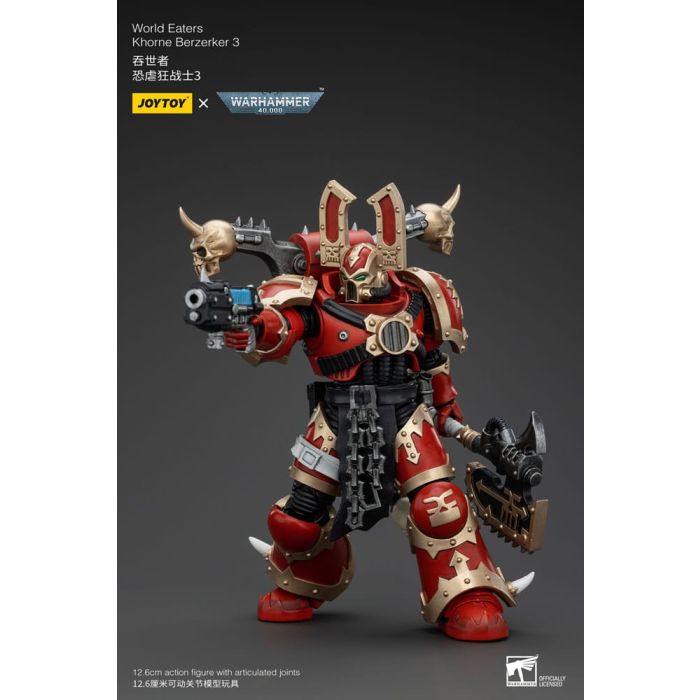 Warhammer 40k Action Figure 1/18 World Eaters Khorne Berzerker 3 13 cm        