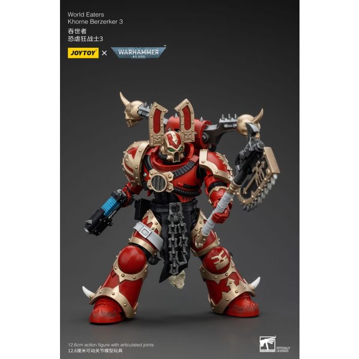 Warhammer 40k Action Figure 1/18 World Eaters Khorne Berzerker 3 13 cm        