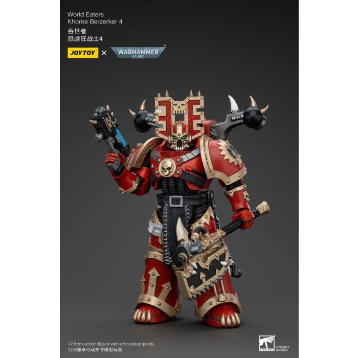 Warhammer 40k Action Figure 1/18 World Eaters Khorne Berzerker 4 13 cm        