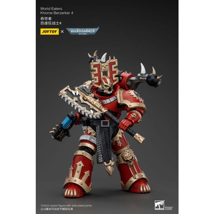 Warhammer 40k Action Figure 1/18 World Eaters Khorne Berzerker 4 13 cm        