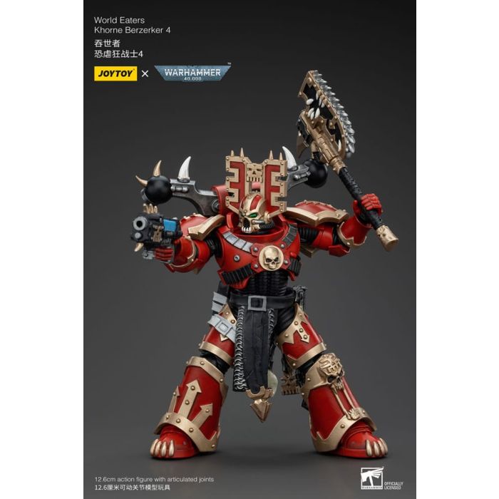 Warhammer 40k Action Figure 1/18 World Eaters Khorne Berzerker 4 13 cm        