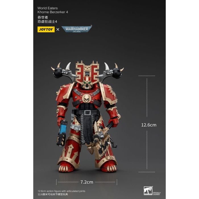 Warhammer 40k Action Figure 1/18 World Eaters Khorne Berzerker 4 13 cm        