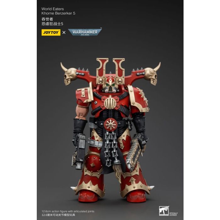 Warhammer 40k Action Figure 1/18 World Eaters Khorne Berzerker 5 13 cm        