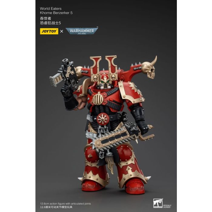 Warhammer 40k Action Figure 1/18 World Eaters Khorne Berzerker 5 13 cm        