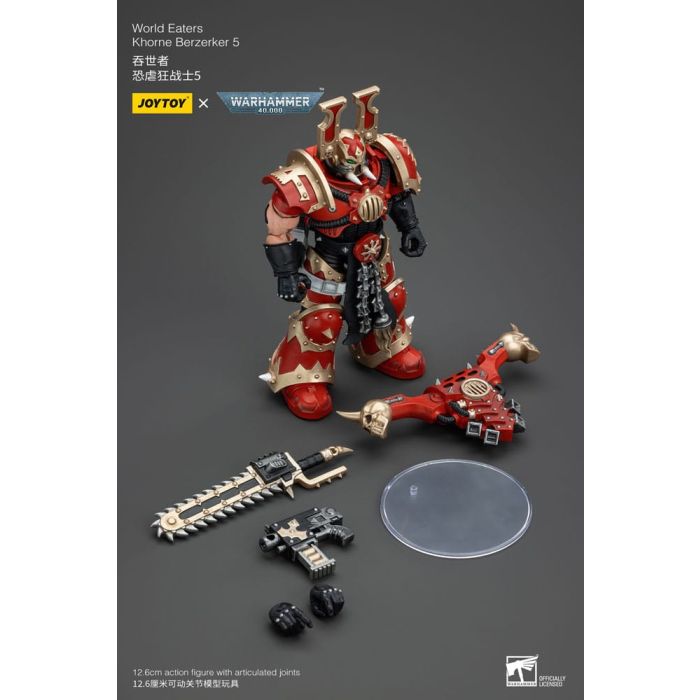 Warhammer 40k Action Figure 1/18 World Eaters Khorne Berzerker 5 13 cm        