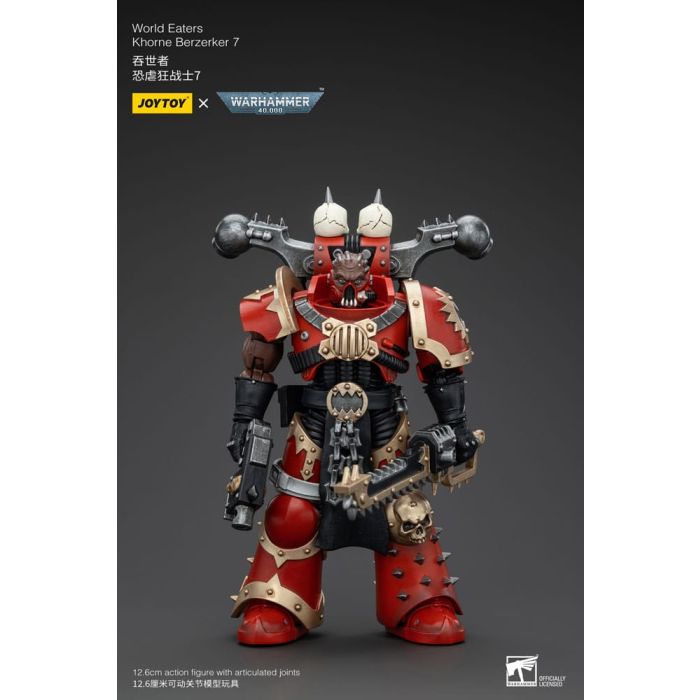 Warhammer 40k Action Figure 1/18 World Eaters Khorne Berzerker 7 13 cm        