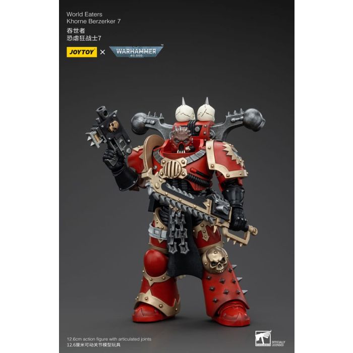 Warhammer 40k Action Figure 1/18 World Eaters Khorne Berzerker 7 13 cm        