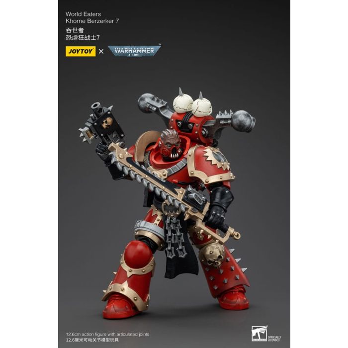 Warhammer 40k Action Figure 1/18 World Eaters Khorne Berzerker 7 13 cm        