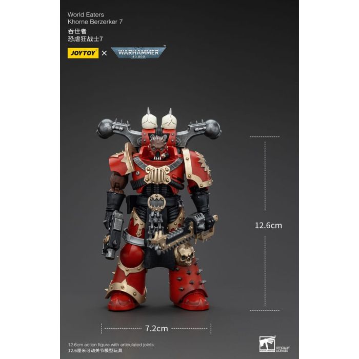 Warhammer 40k Action Figure 1/18 World Eaters Khorne Berzerker 7 13 cm        