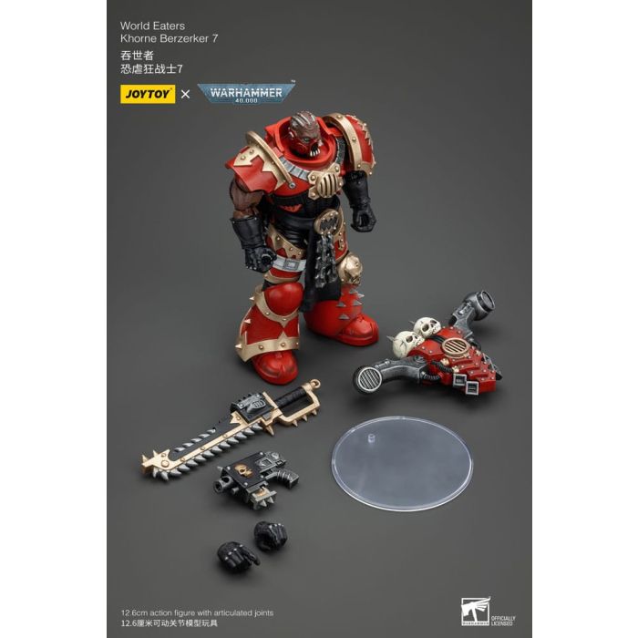 Warhammer 40k Action Figure 1/18 World Eaters Khorne Berzerker 7 13 cm        