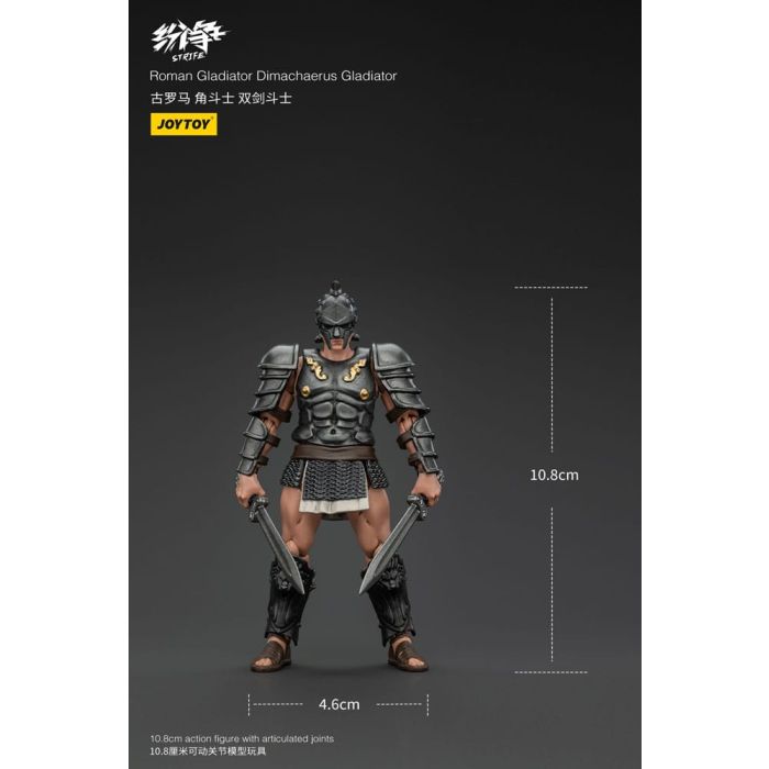 Strife Action Figure 1/18 Roman Gladiator Dimachaerus Gladiator 11 cm