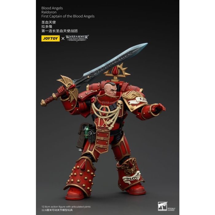 Warhammer The Horus Heresy Action Figure 1/18 Blood Angels Raldoron First Captain of the Blood Angels 13 cm        
