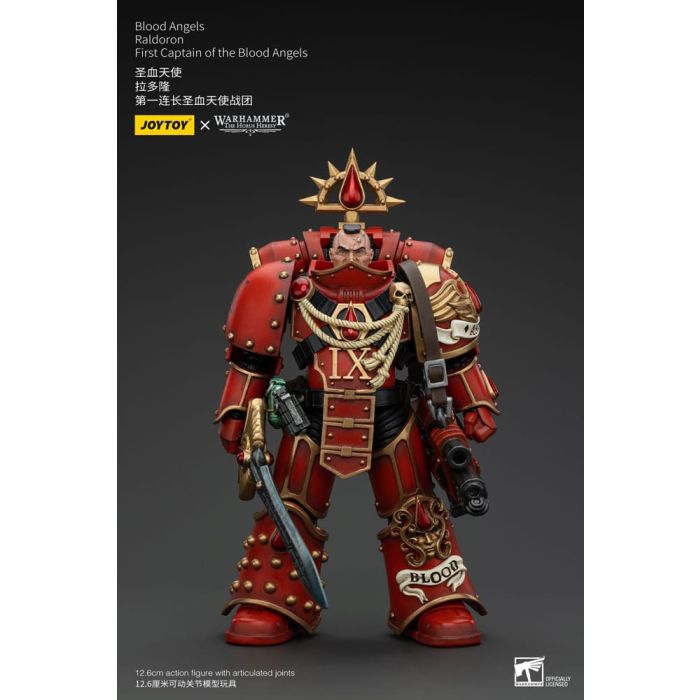 Warhammer The Horus Heresy Action Figure 1/18 Blood Angels Raldoron First Captain of the Blood Angels 13 cm        
