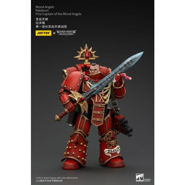 Warhammer The Horus Heresy Action Figure 1/18 Blood Angels Raldoron First Captain of the Blood Angels 13 cm        