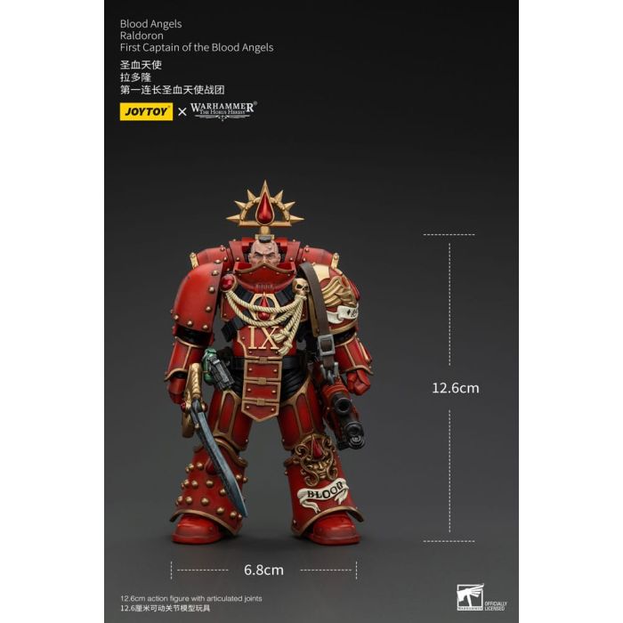 Warhammer The Horus Heresy Action Figure 1/18 Blood Angels Raldoron First Captain of the Blood Angels 13 cm        