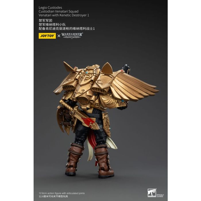 Warhammer The Horus Heresy Action Figure 1/18 Legio Custodes Custodian Venatari Squad Venatari with Kenetic Destroyer 1 13 cm