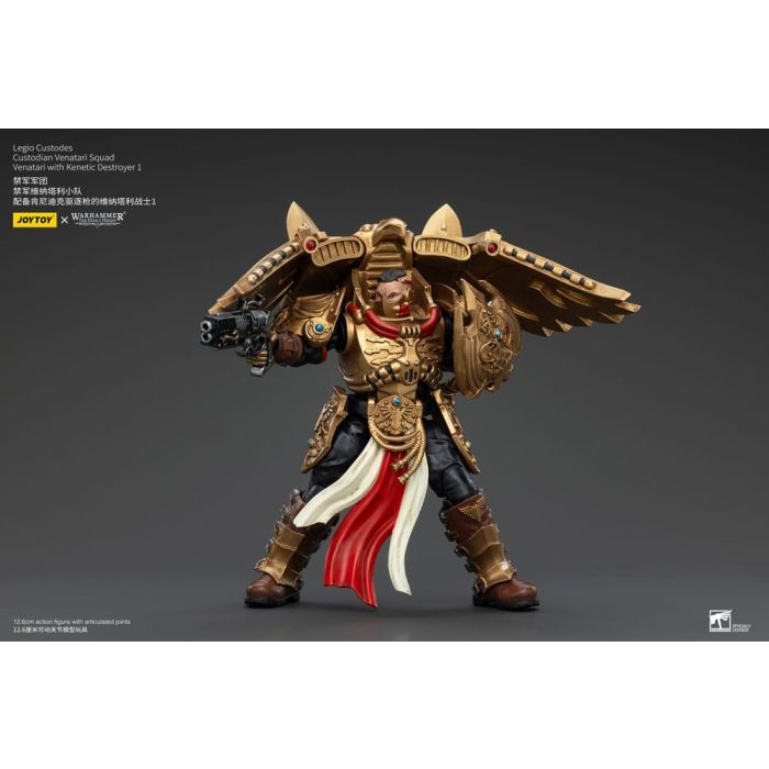 Warhammer The Horus Heresy Action Figure 1/18 Legio Custodes Custodian Venatari Squad Venatari with Kenetic Destroyer 1 13 cm