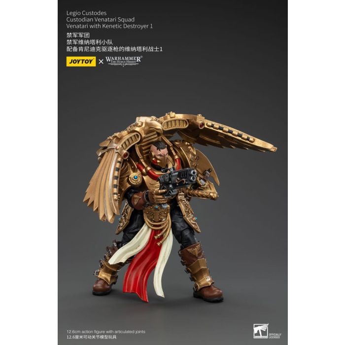 Warhammer The Horus Heresy Action Figure 1/18 Legio Custodes Custodian Venatari Squad Venatari with Kenetic Destroyer 1 13 cm