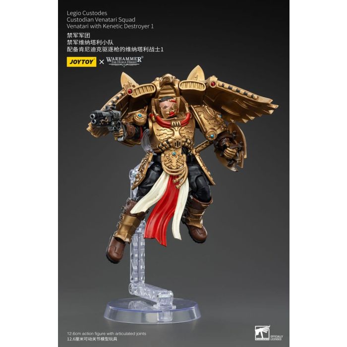 Warhammer The Horus Heresy Action Figure 1/18 Legio Custodes Custodian Venatari Squad Venatari with Kenetic Destroyer 1 13 cm
