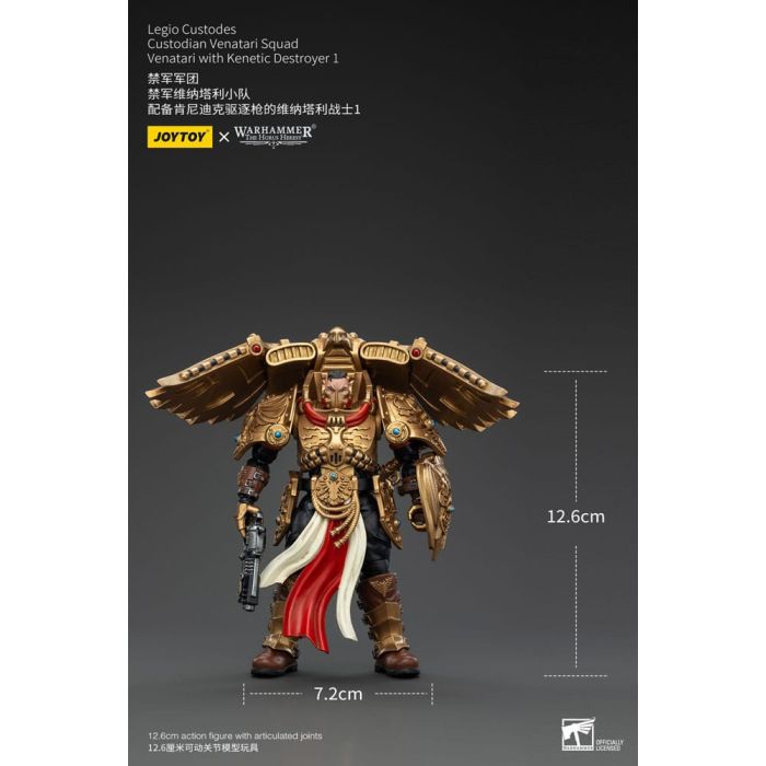 Warhammer The Horus Heresy Action Figure 1/18 Legio Custodes Custodian Venatari Squad Venatari with Kenetic Destroyer 1 13 cm