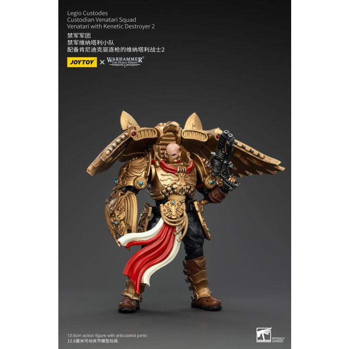 Warhammer The Horus Heresy Action Figure 1/18 Legio Custodes Custodian Venatari Squad Venatari with Kenetic Destroyer 2 13 cm