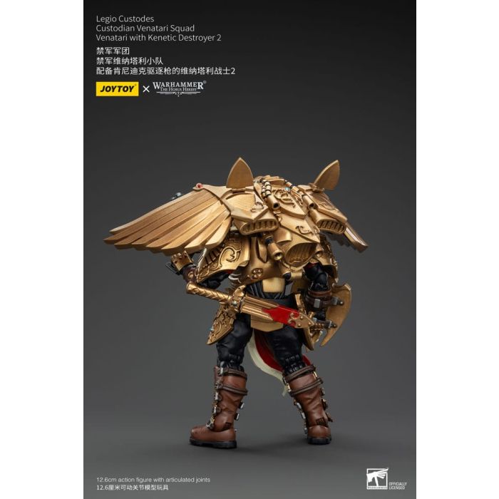 Warhammer The Horus Heresy Action Figure 1/18 Legio Custodes Custodian Venatari Squad Venatari with Kenetic Destroyer 2 13 cm