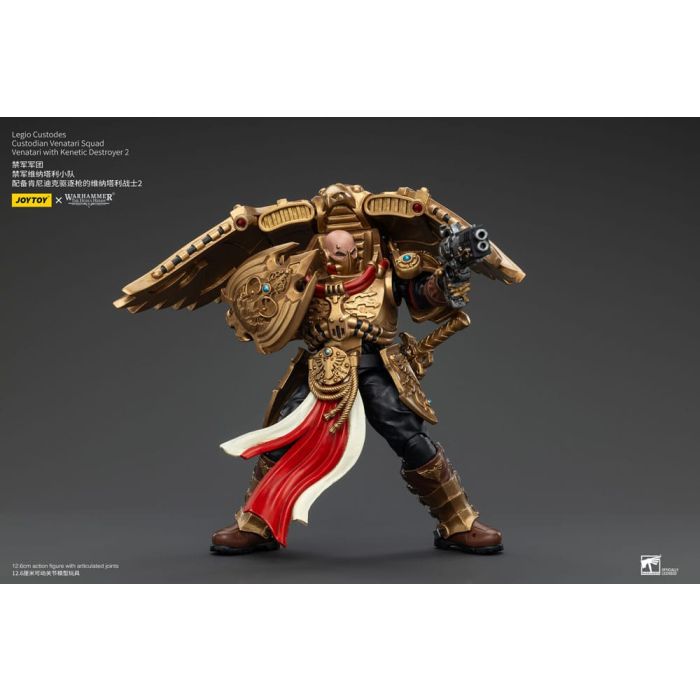 Warhammer The Horus Heresy Action Figure 1/18 Legio Custodes Custodian Venatari Squad Venatari with Kenetic Destroyer 2 13 cm