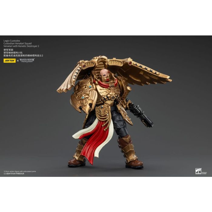 Warhammer The Horus Heresy Action Figure 1/18 Legio Custodes Custodian Venatari Squad Venatari with Kenetic Destroyer 2 13 cm