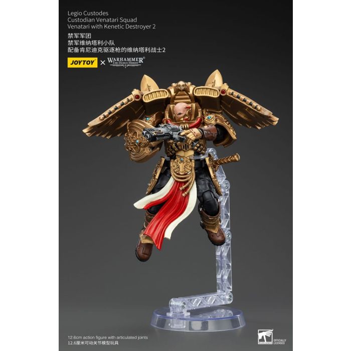 Warhammer The Horus Heresy Action Figure 1/18 Legio Custodes Custodian Venatari Squad Venatari with Kenetic Destroyer 2 13 cm