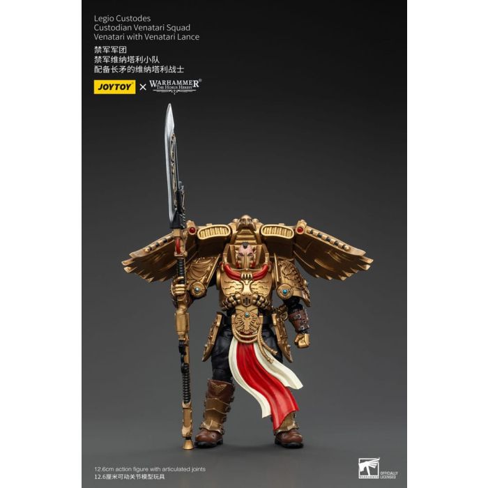 Warhammer The Horus Heresy Action Figure 1/18 Legio Custodes Custodian Venatari Squad Venatari with Venatari Lance 13 cm        