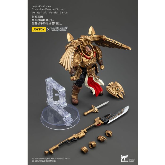 Warhammer The Horus Heresy Action Figure 1/18 Legio Custodes Custodian Venatari Squad Venatari with Venatari Lance 13 cm        