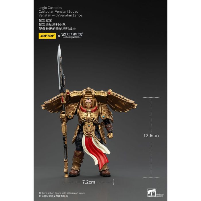 Warhammer The Horus Heresy Action Figure 1/18 Legio Custodes Custodian Venatari Squad Venatari with Venatari Lance 13 cm        
