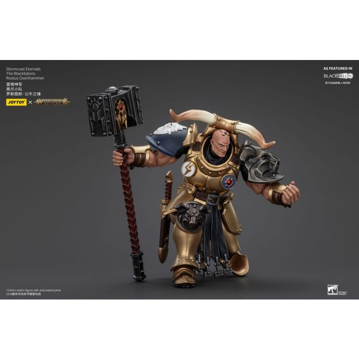 Warhammer Age of Sigmar Actionfigur Stormcast Eternals The Blacktalons Rostus Oxen hammer 20 cm