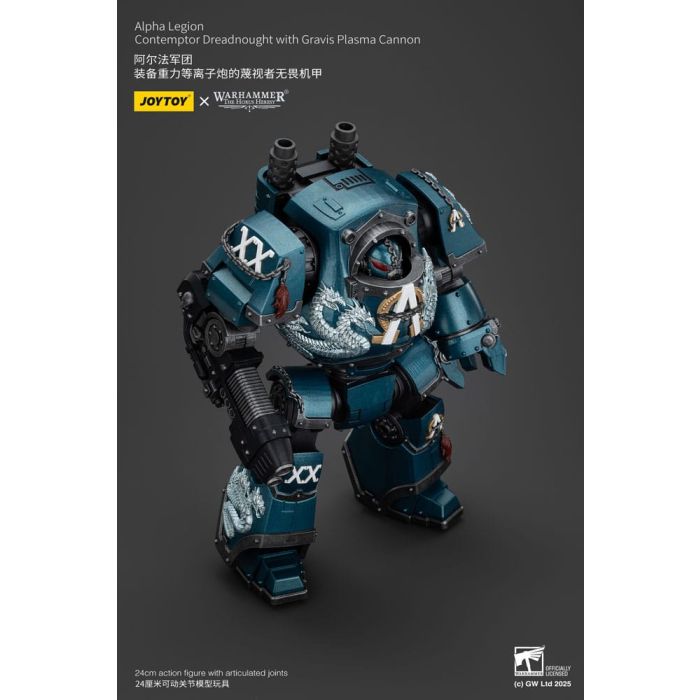 Warhammer The Horus Heresy Action Figure Alpha Legion Contemptor Dreadnought with Gravis Plasma Cannon 25 cm