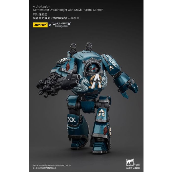 Warhammer The Horus Heresy Action Figure Alpha Legion Contemptor Dreadnought with Gravis Plasma Cannon 25 cm